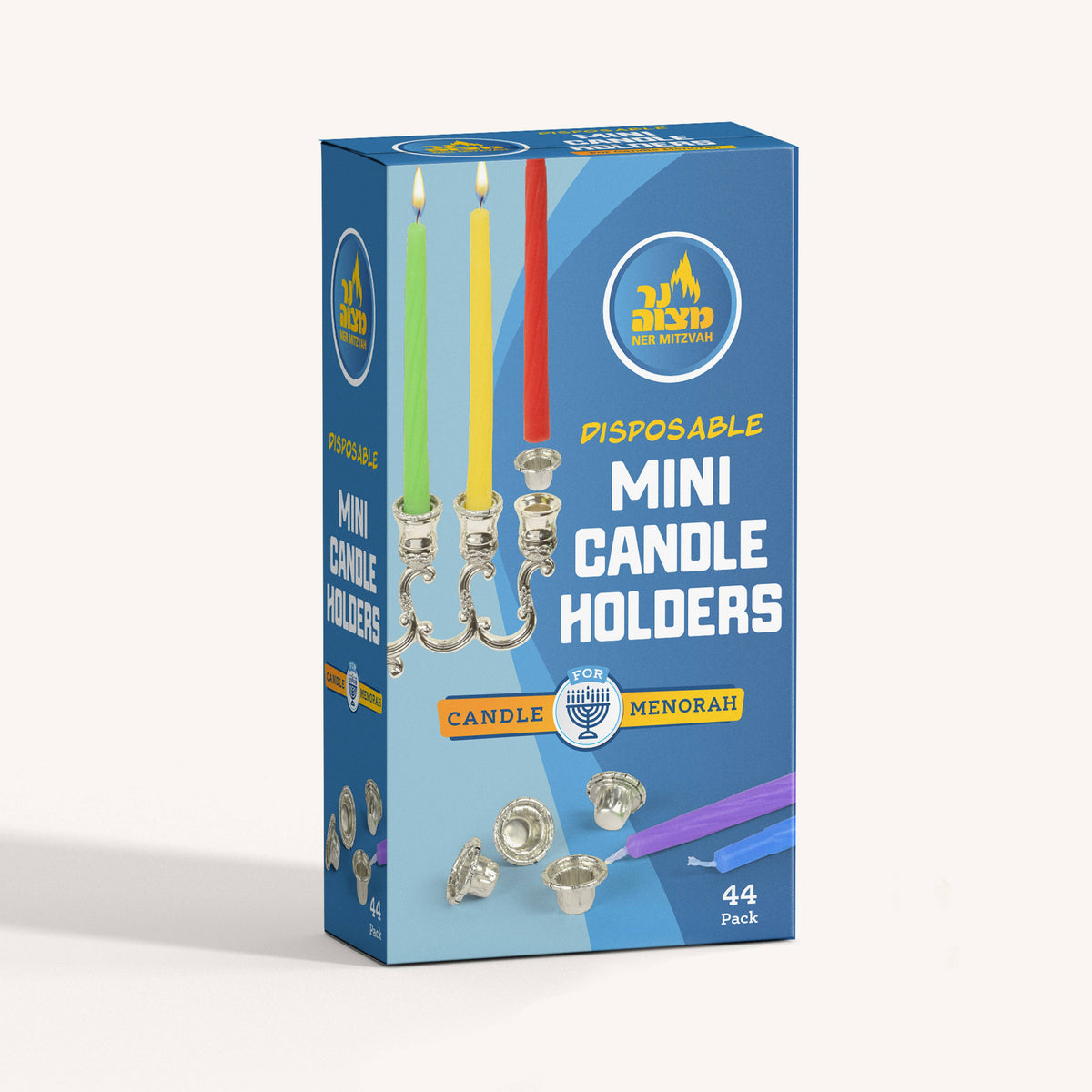 Disposable Mini Candle Holders - 44/Box