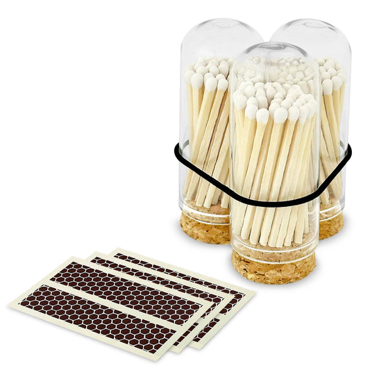 2" Matches in Jar -White