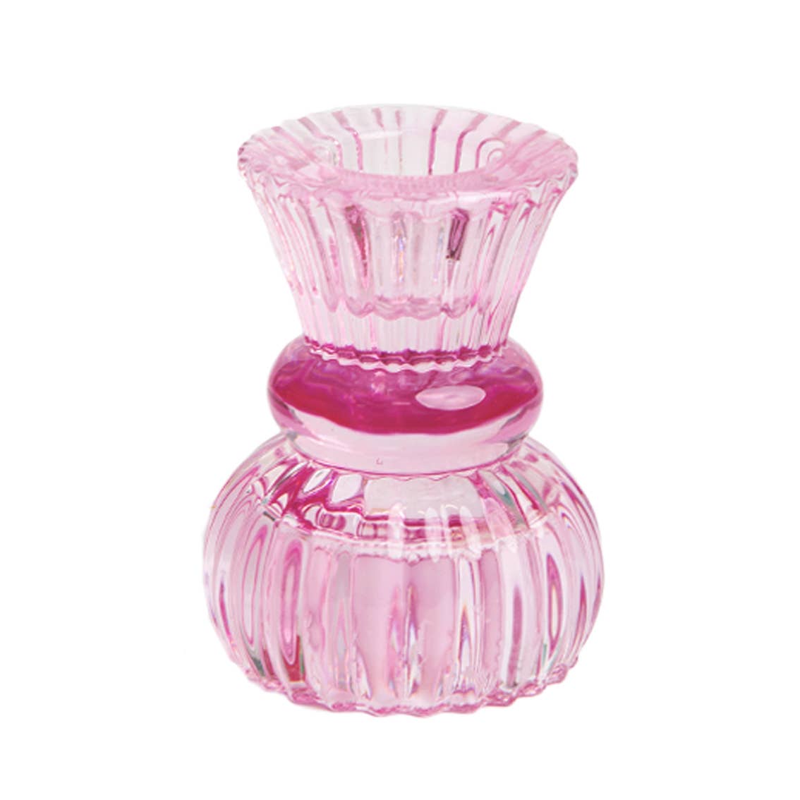 Small Glass 2-way Candle Holder