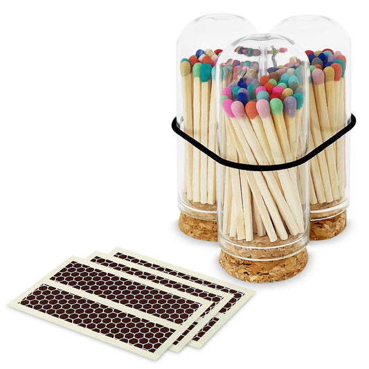 2" Matches in Jar  -Rainbow