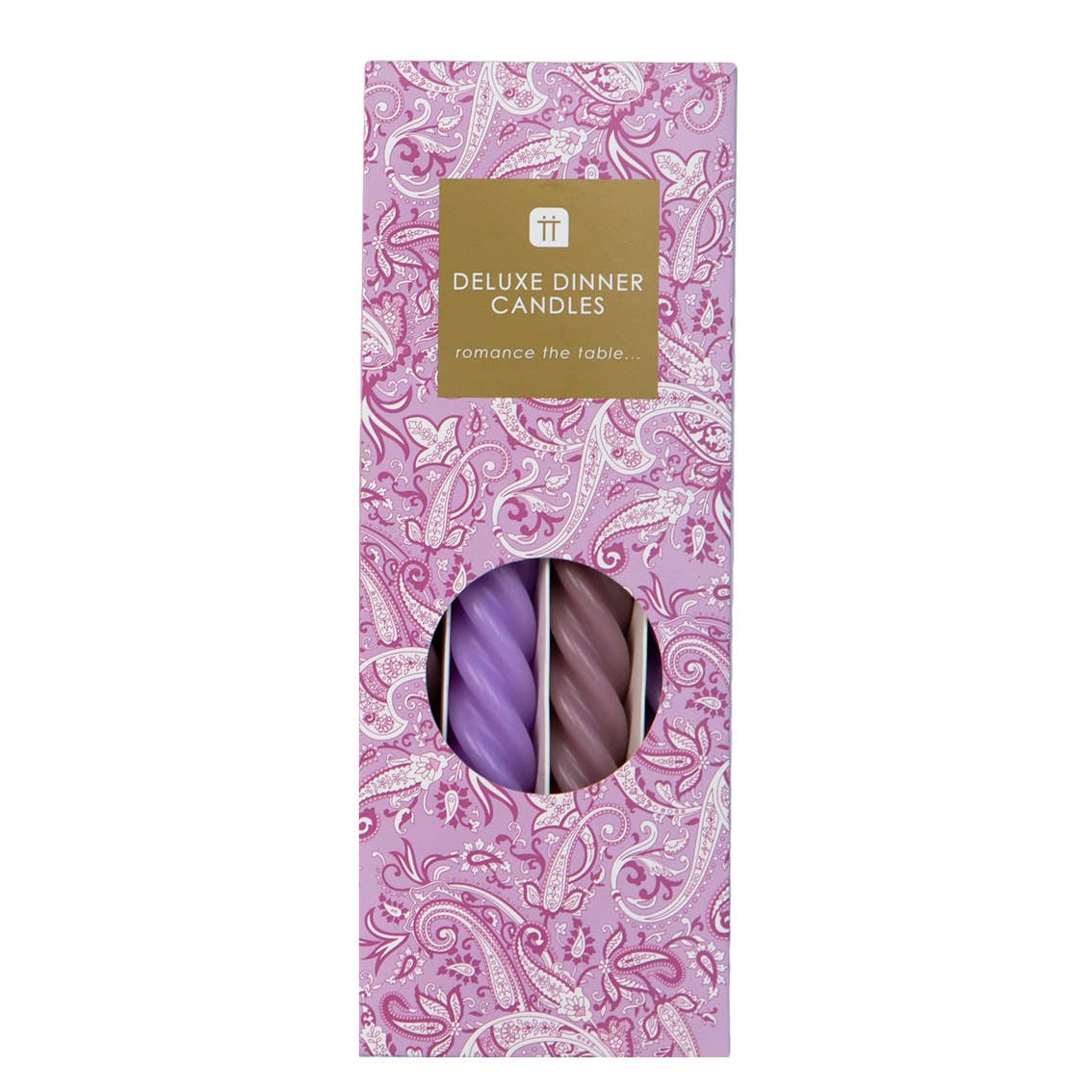 Pink & Purple Spiral Taper | 4 Pack