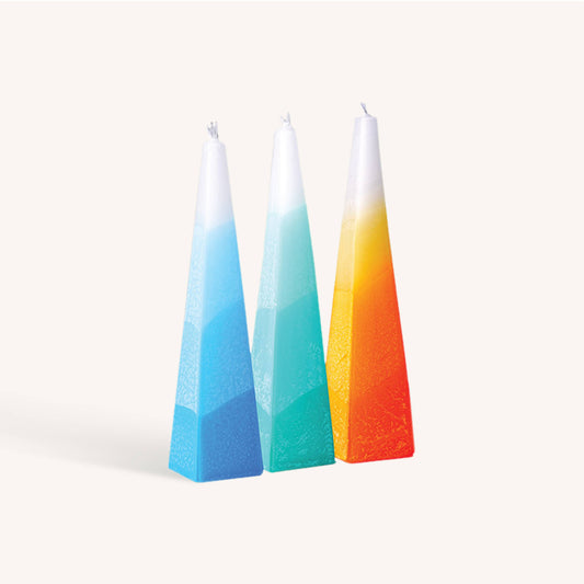 Pyramid Shape Havdalah Candle - 10" 20070\
