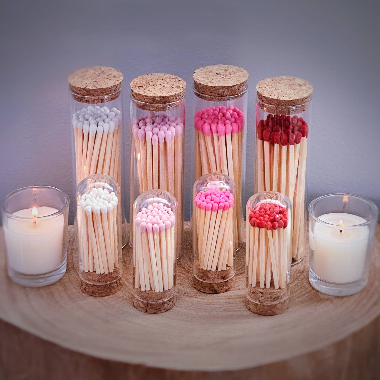 2" Matches in Jar -White