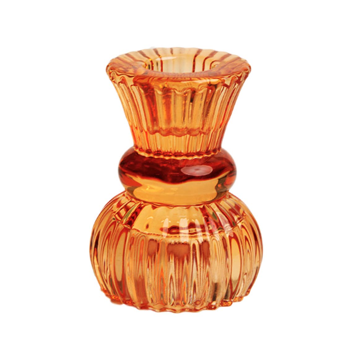 Small Glass 2-way Candle Holder
