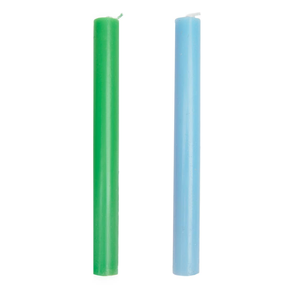 Green & Blue Taper Candles