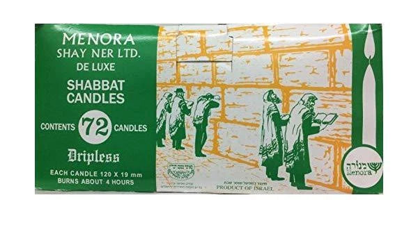 Box of 72 Shabbat Candles 4hrs  SC72/4